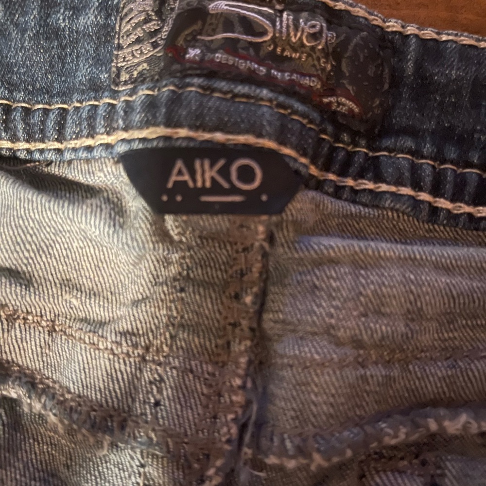Silver jean shorts